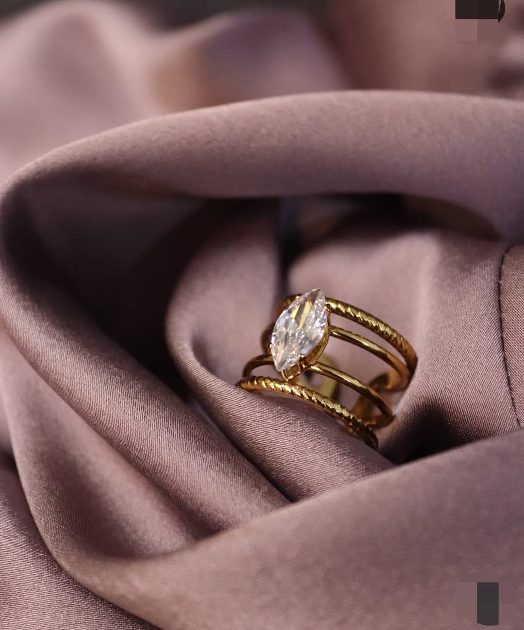Meridian Marquise Ring — Rope Rails