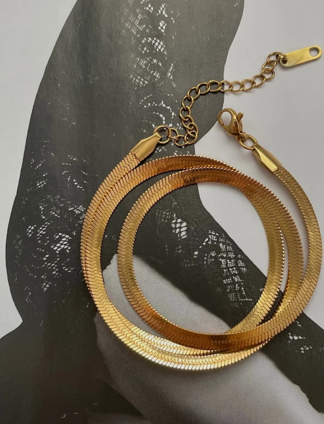 Liquid Gold Snake Chain — Extender Necklace
