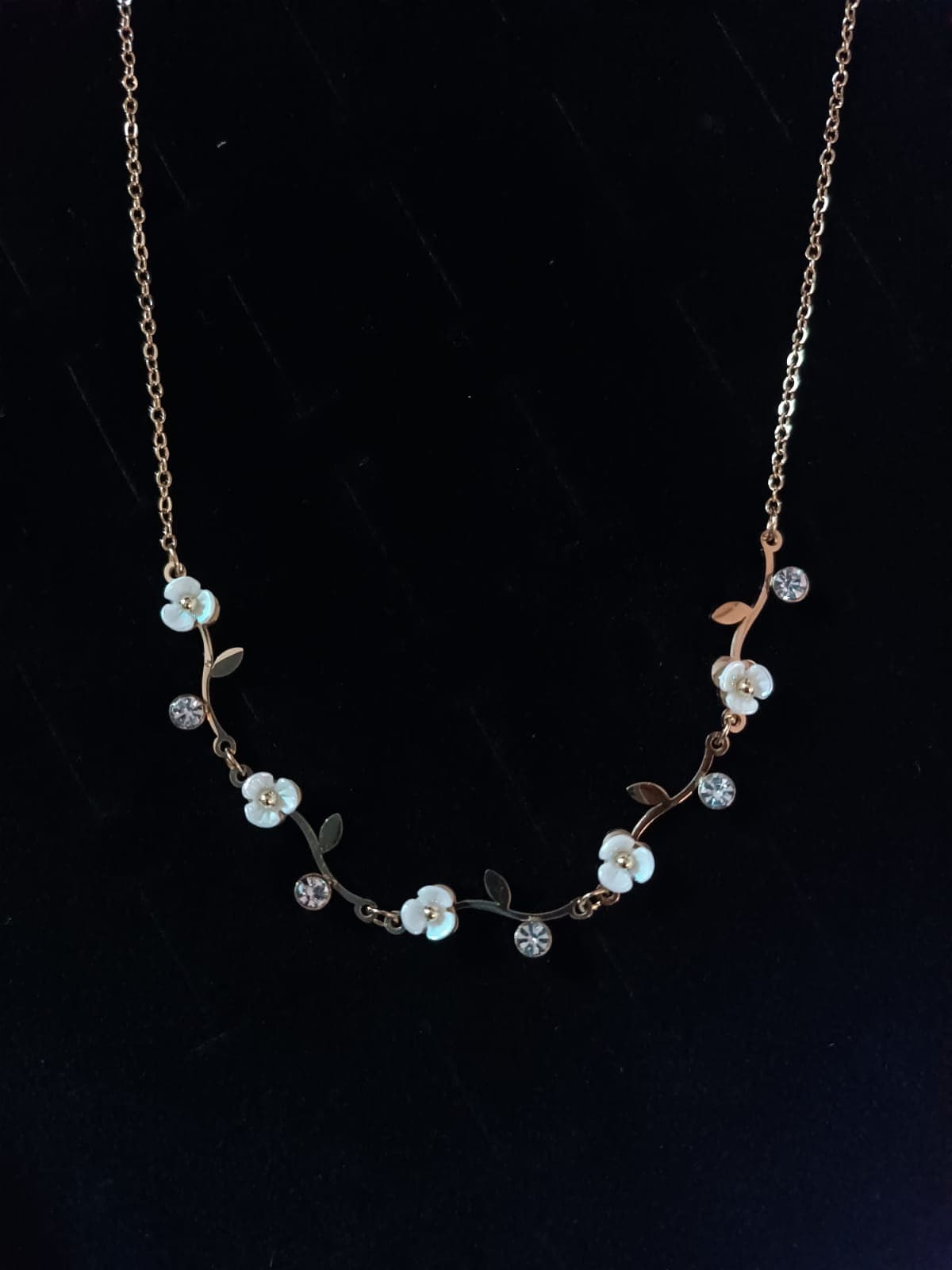 Bloom Vine Crystal Necklace